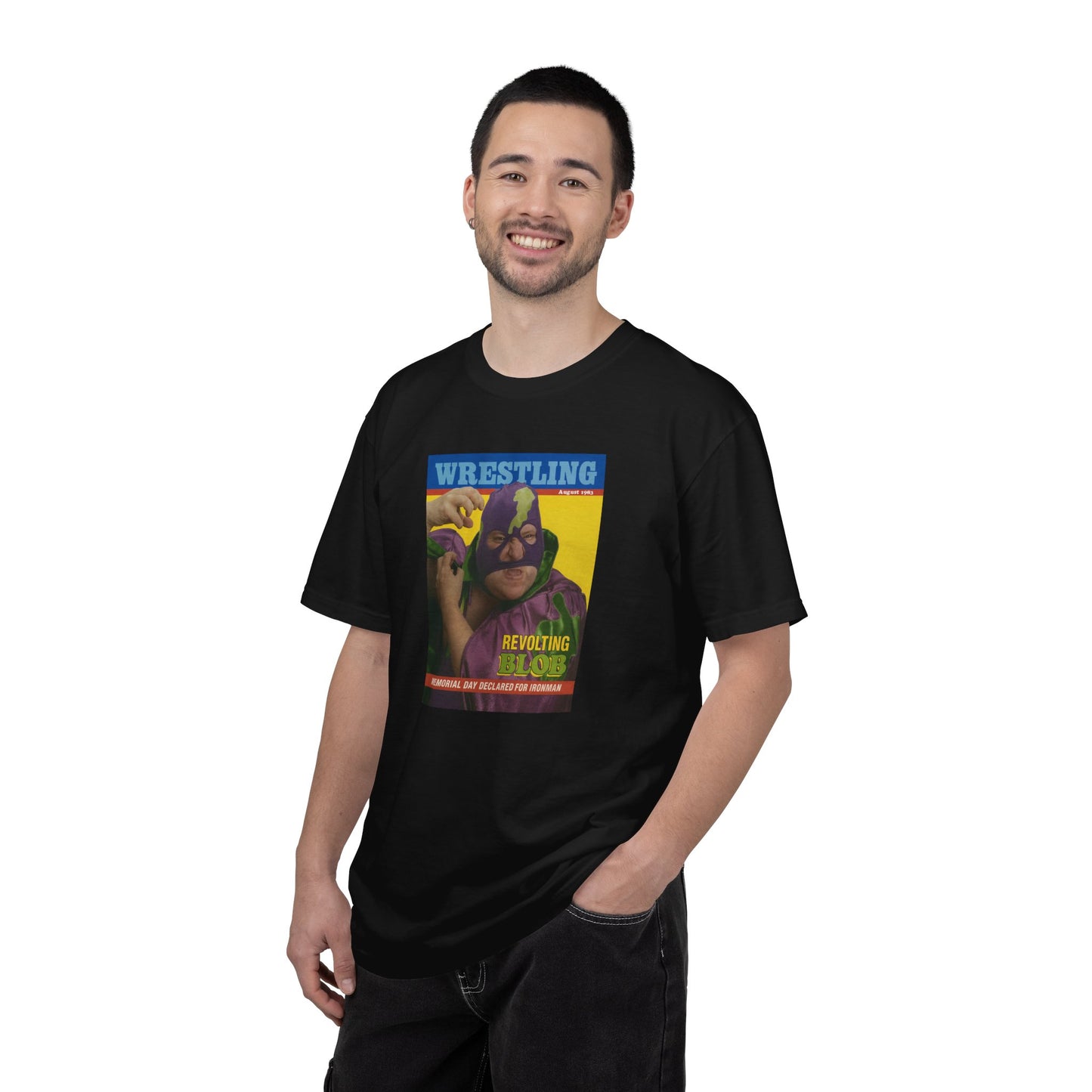 Billy Madison 'The Revolting Blob' Wrestling Magazine T-Shirt