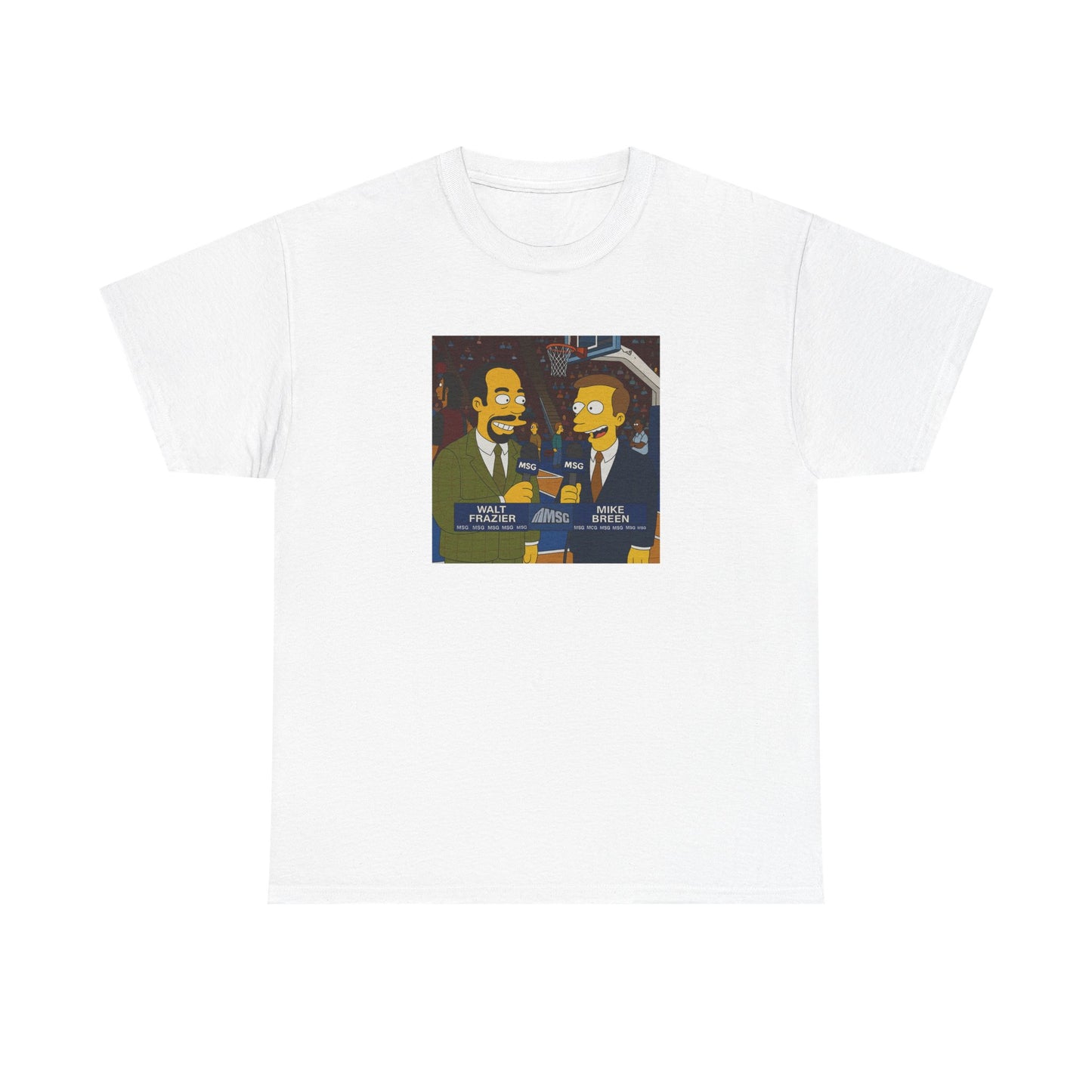 Knicks Game Bob’s Burgers Parody T-Shirt — Mike Breen & Walt 'Clyde' Frazier Broadcasters