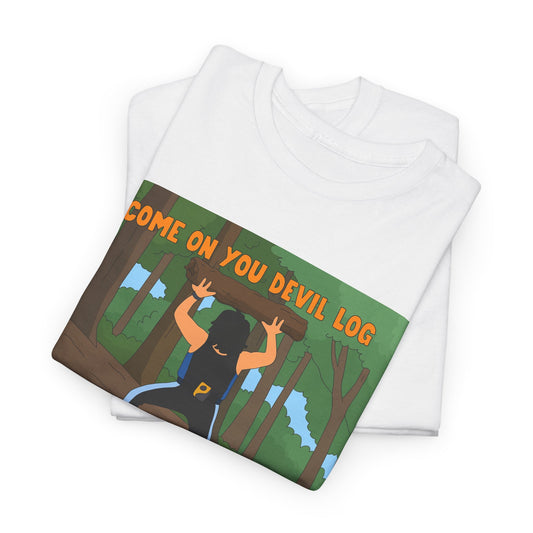 Tony Perkins 'Devil Log' Graphic Tee — Heavyweights Bob’s Burger Style