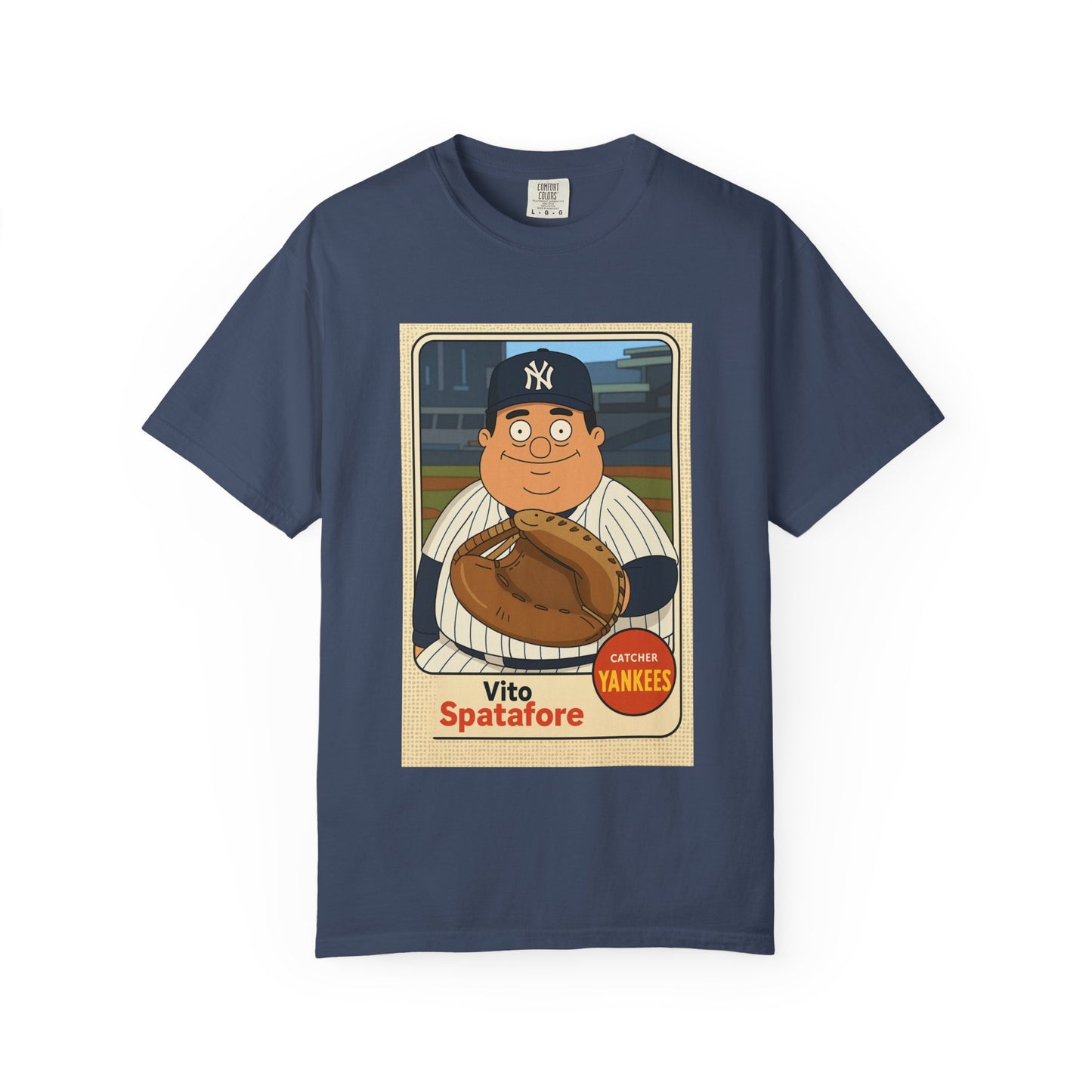 Vito Spatafore Baseball Card Tee — Sopranos Yankees Graphic T-Shirt
