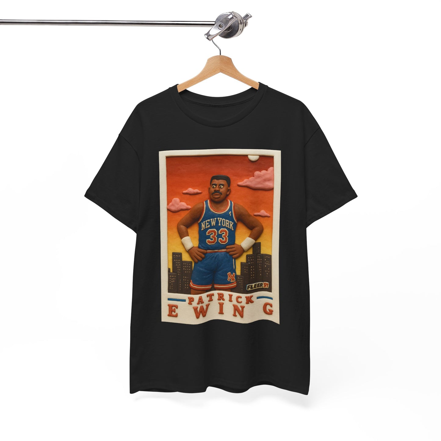 Patrick Ewing vintage clay card basketball T-Shirt