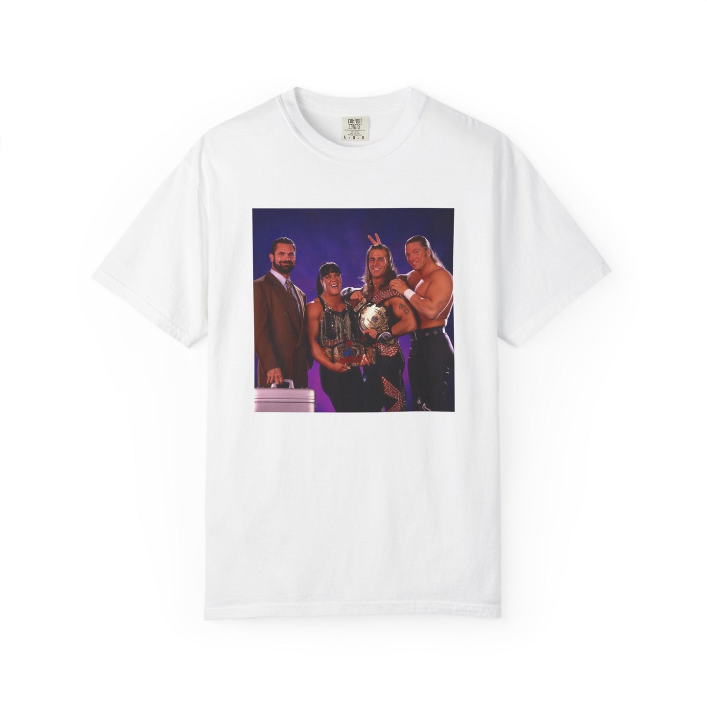 WWF OG DX Wrestling Tee — HHH, Shawn Michaels, Chyna, Rick Rude Tribute