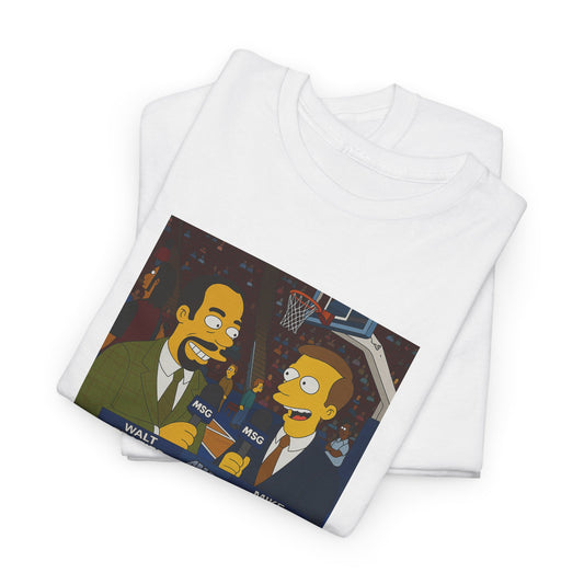 Knicks Game Bob’s Burgers Parody T-Shirt — Mike Breen & Walt 'Clyde' Frazier Broadcasters