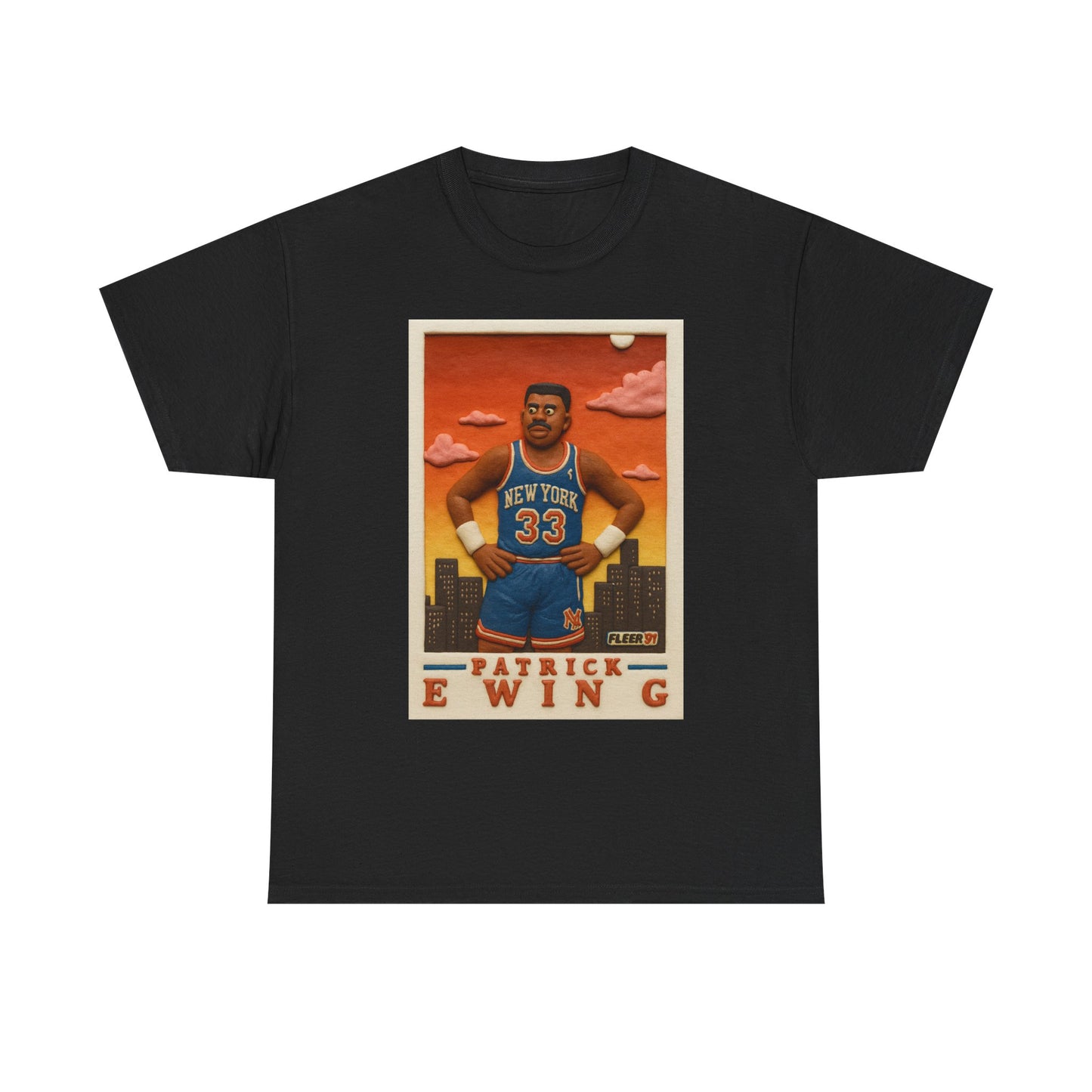 Patrick Ewing vintage clay card basketball T-Shirt