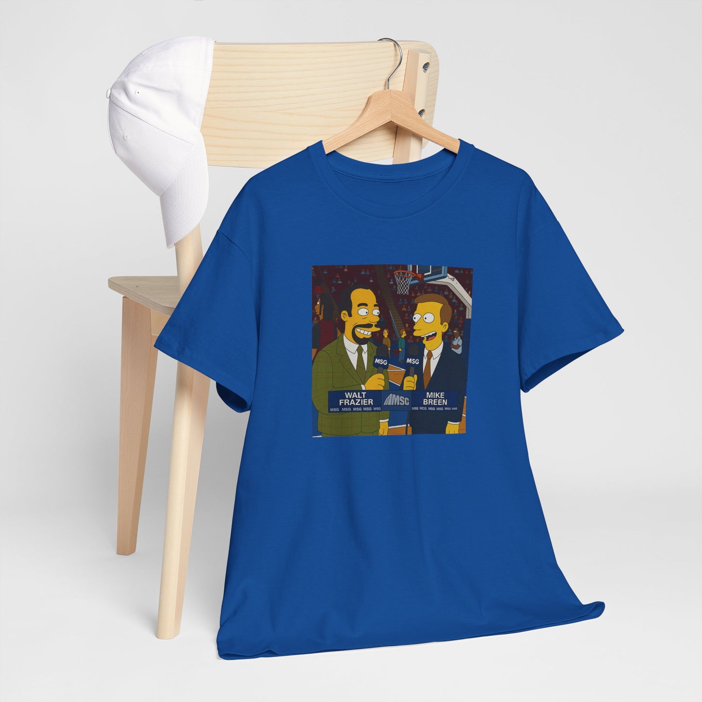 Knicks Game Bob’s Burgers Parody T-Shirt — Mike Breen & Walt 'Clyde' Frazier Broadcasters