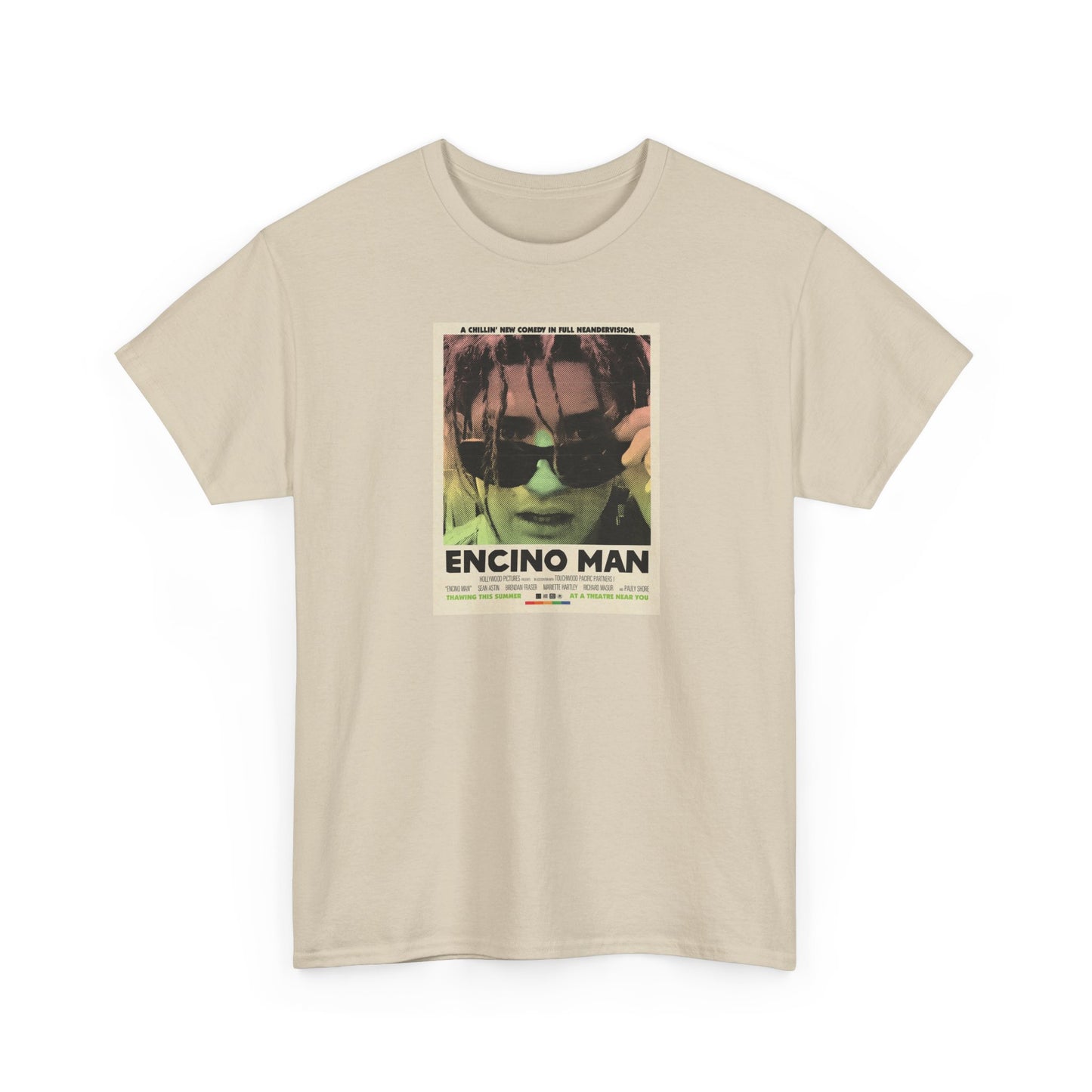 Encino Man Vintage Poster T‑Shirt — Retro Movie Graphic Tee