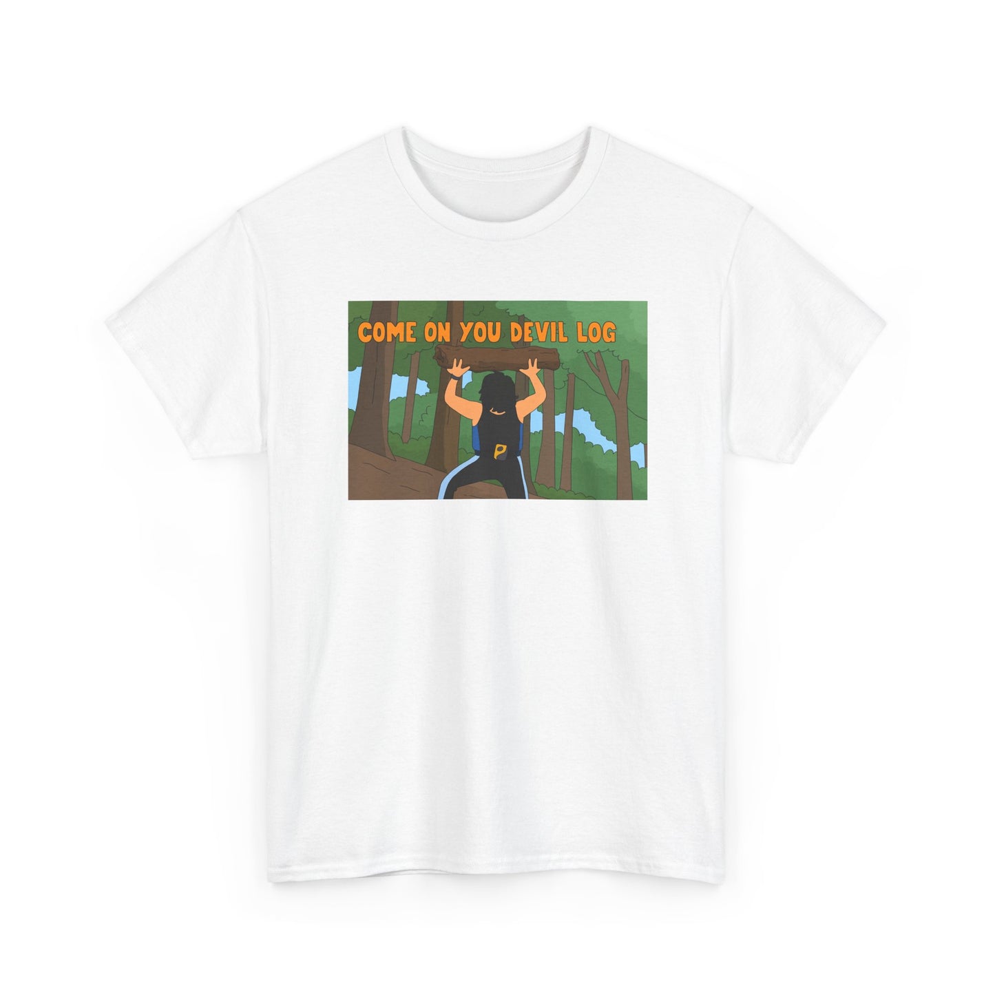 Tony Perkins 'Devil Log' Graphic Tee — Heavyweights Bob’s Burger Style