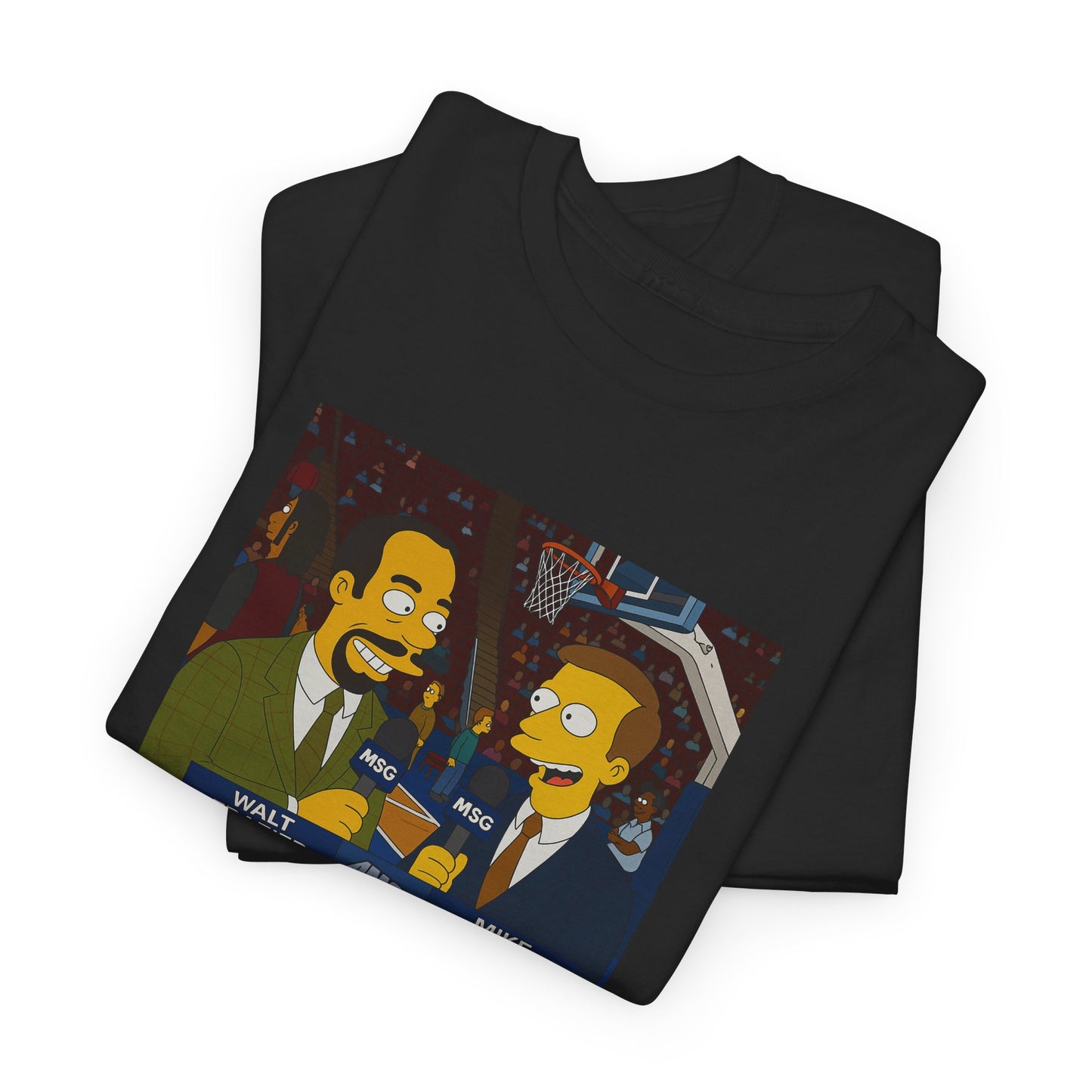 Knicks Game Bob’s Burgers Parody T-Shirt — Mike Breen & Walt 'Clyde' Frazier Broadcasters