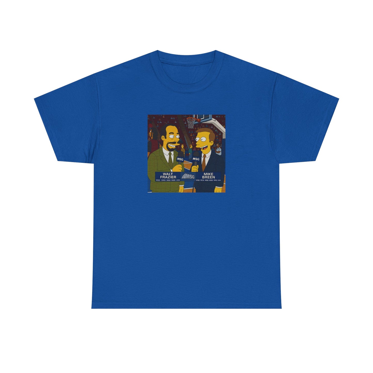 Knicks Game Bob’s Burgers Parody T-Shirt — Mike Breen & Walt 'Clyde' Frazier Broadcasters