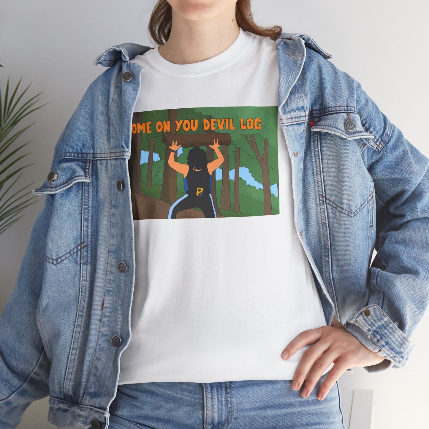 Tony Perkins 'Devil Log' Graphic Tee — Heavyweights Bob’s Burger Style