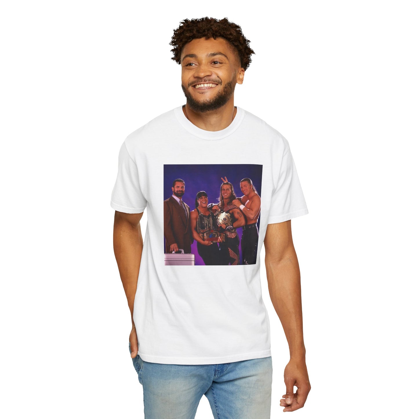WWF OG DX Wrestling Tee — HHH, Shawn Michaels, Chyna, Rick Rude Tribute