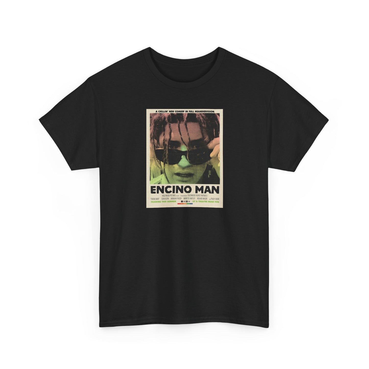 Encino Man Vintage Poster T‑Shirt — Retro Movie Graphic Tee