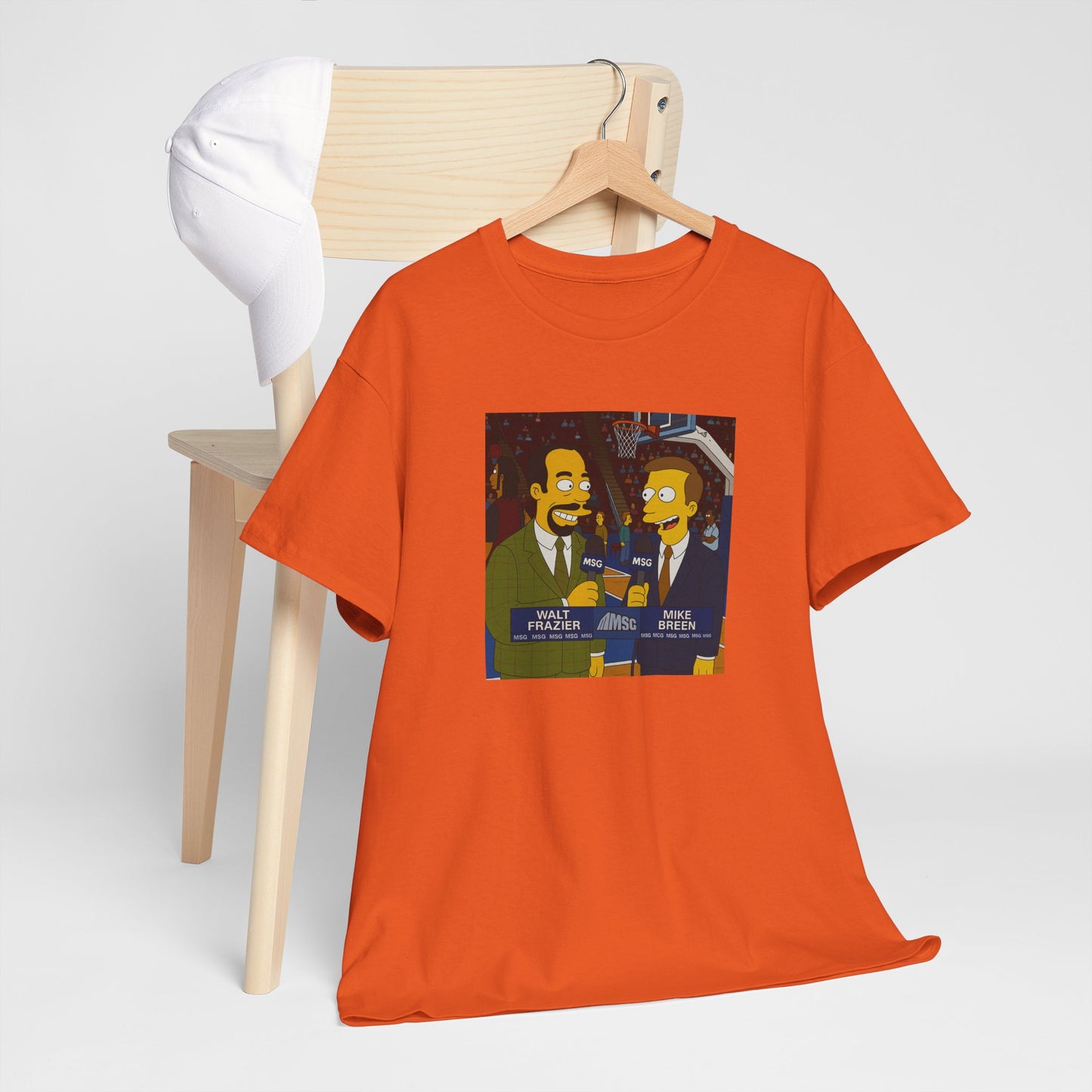 Knicks Game Bob’s Burgers Parody T-Shirt — Mike Breen & Walt 'Clyde' Frazier Broadcasters