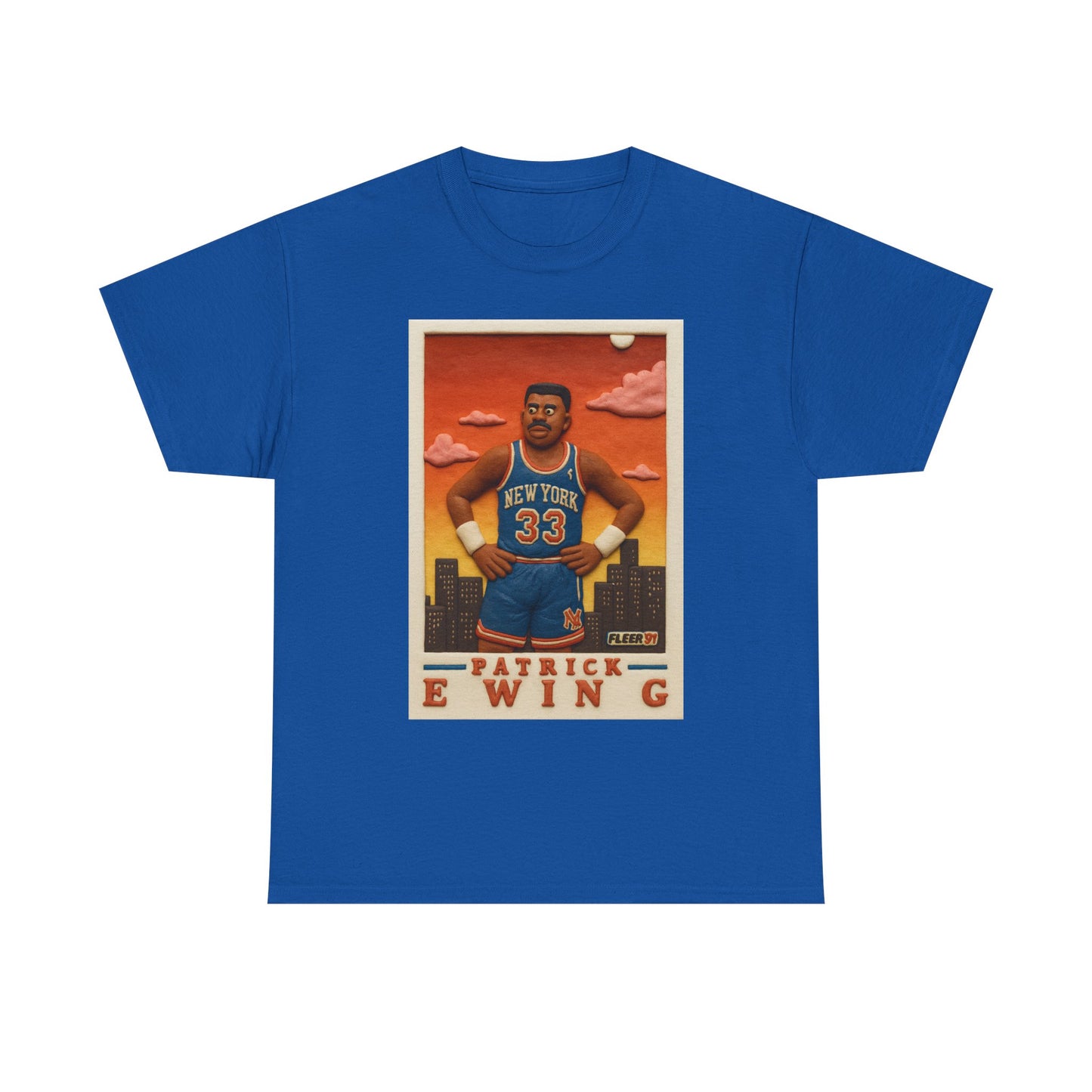 Patrick Ewing vintage clay card basketball T-Shirt