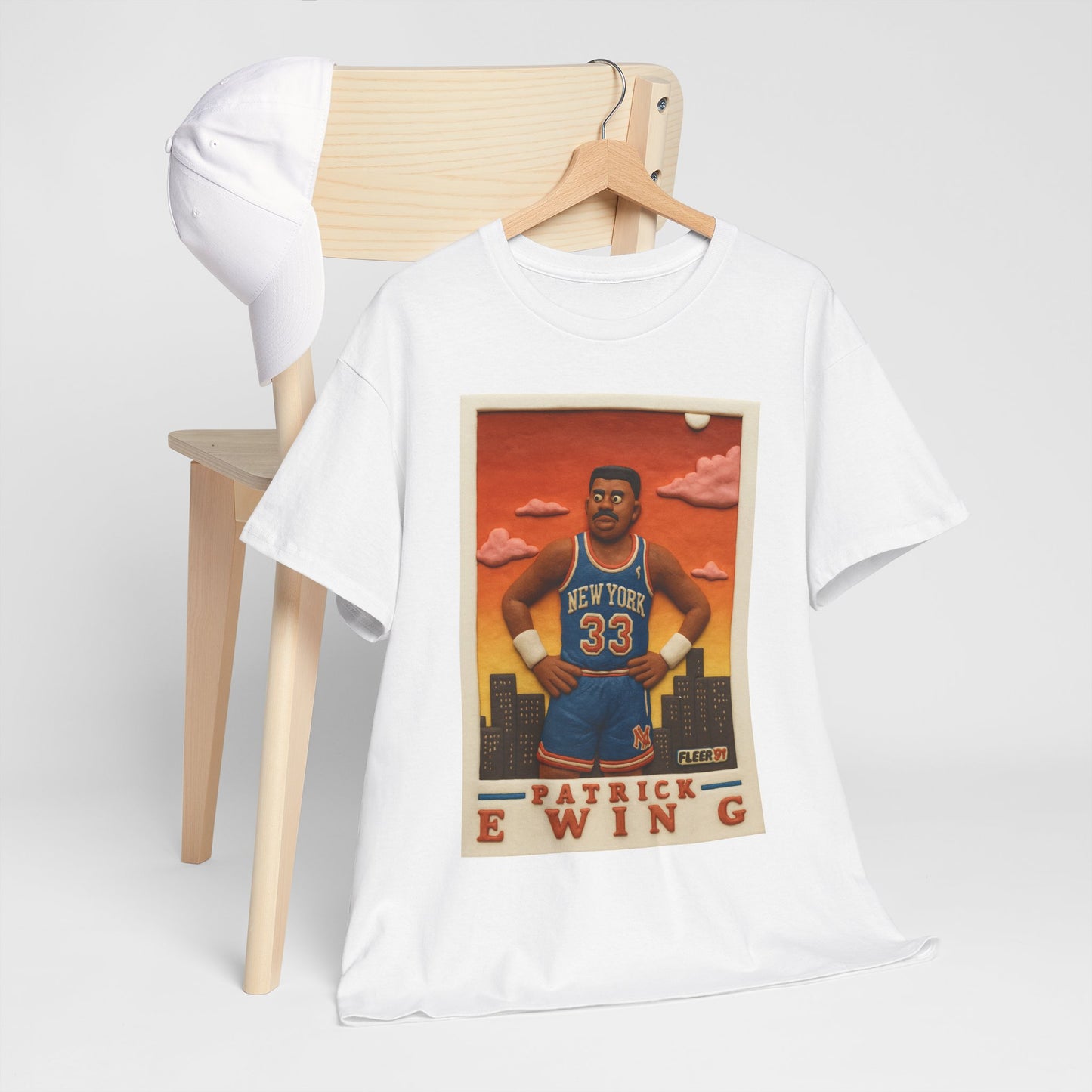 Patrick Ewing vintage clay card basketball T-Shirt