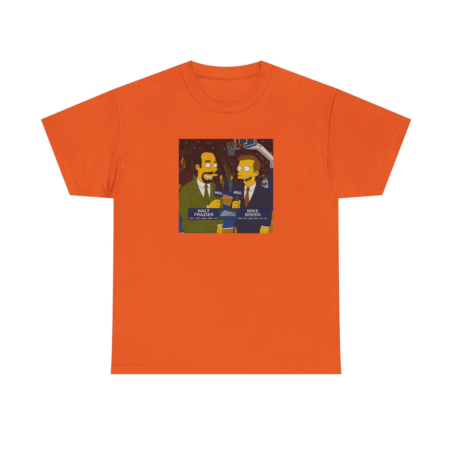Knicks Game Bob’s Burgers Parody T-Shirt — Mike Breen & Walt 'Clyde' Frazier Broadcasters