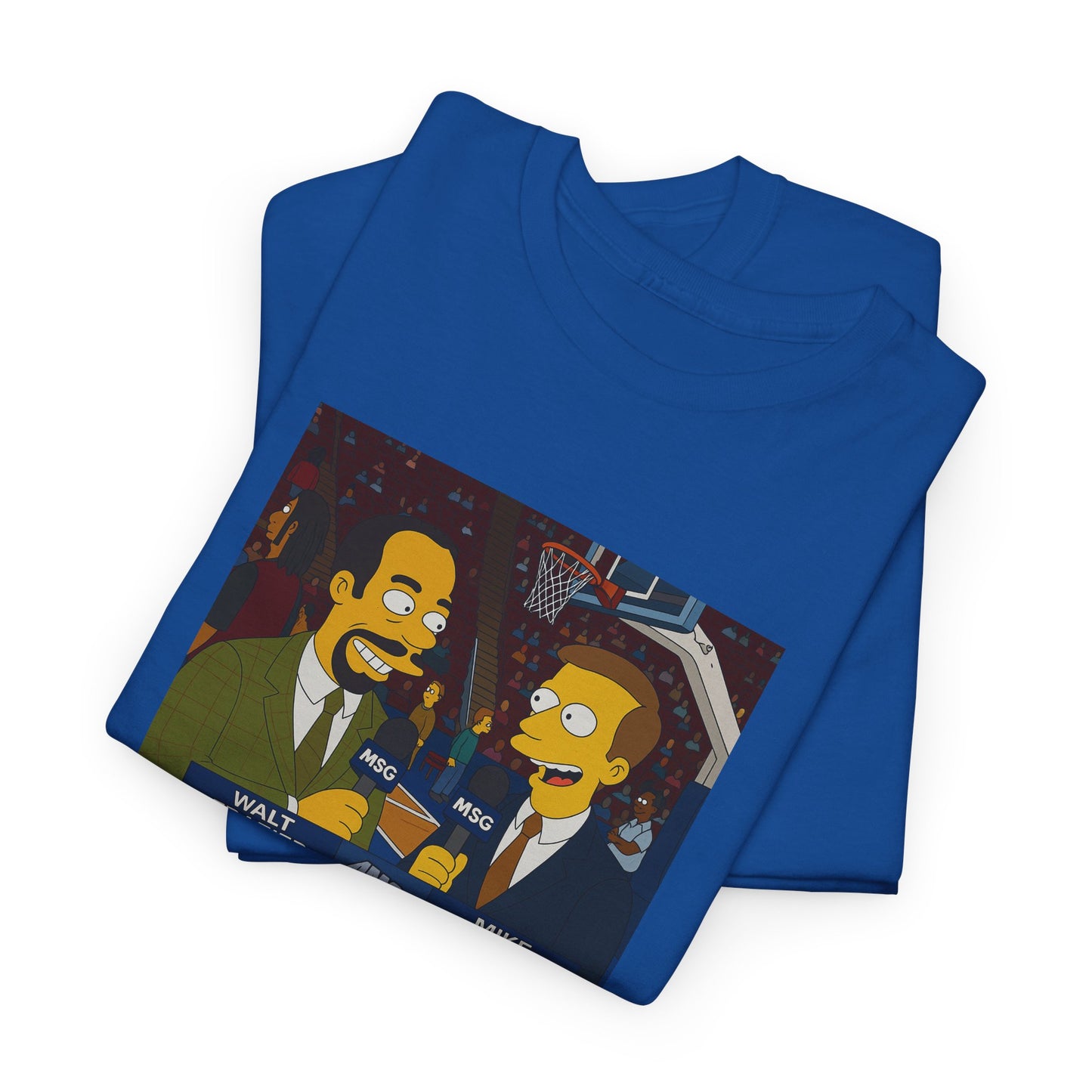 Knicks Game Bob’s Burgers Parody T-Shirt — Mike Breen & Walt 'Clyde' Frazier Broadcasters