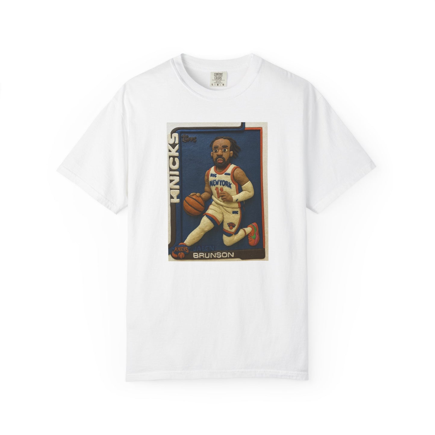 Knicks Brunson Clay Card T-Shirt