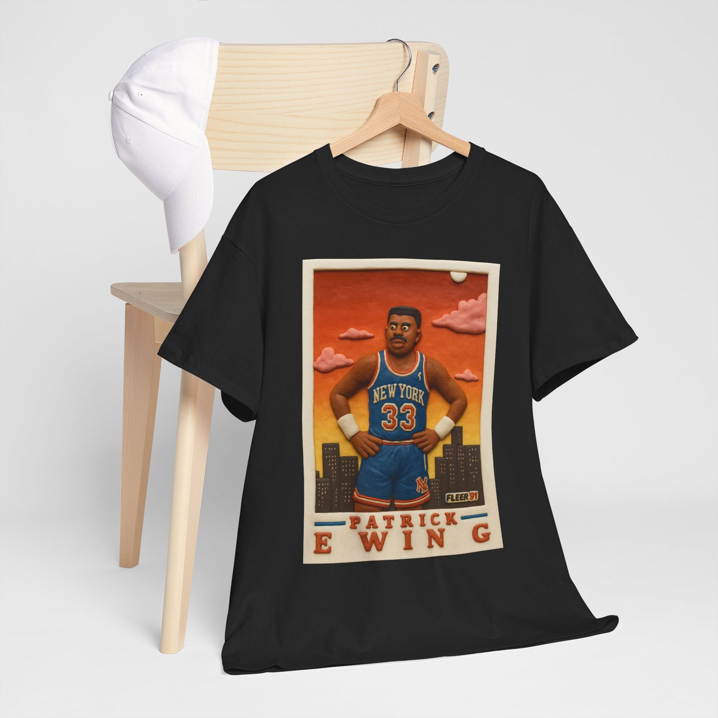 Patrick Ewing vintage clay card basketball T-Shirt