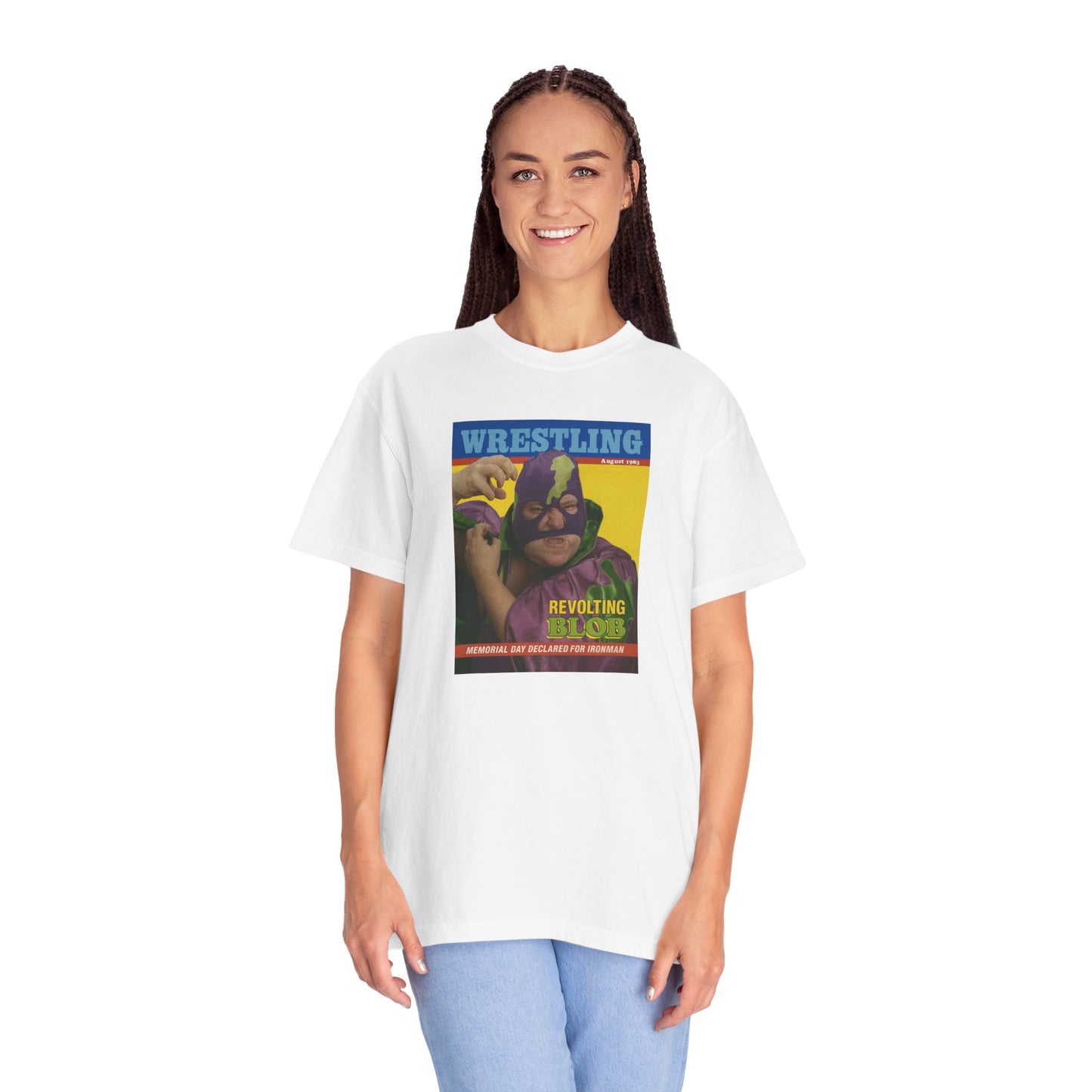 Billy Madison 'The Revolting Blob' Wrestling Magazine T-Shirt