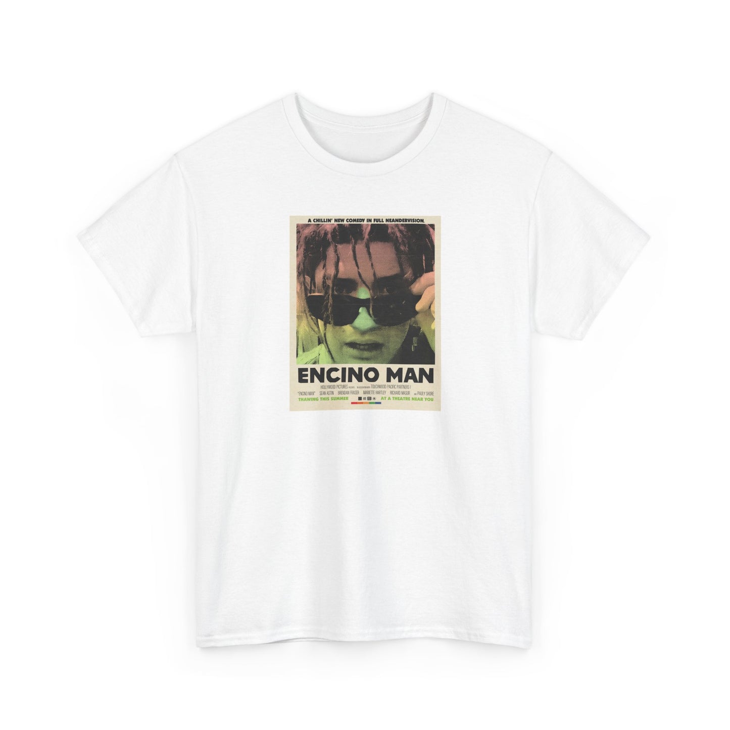 Encino Man Vintage Poster T‑Shirt — Retro Movie Graphic Tee