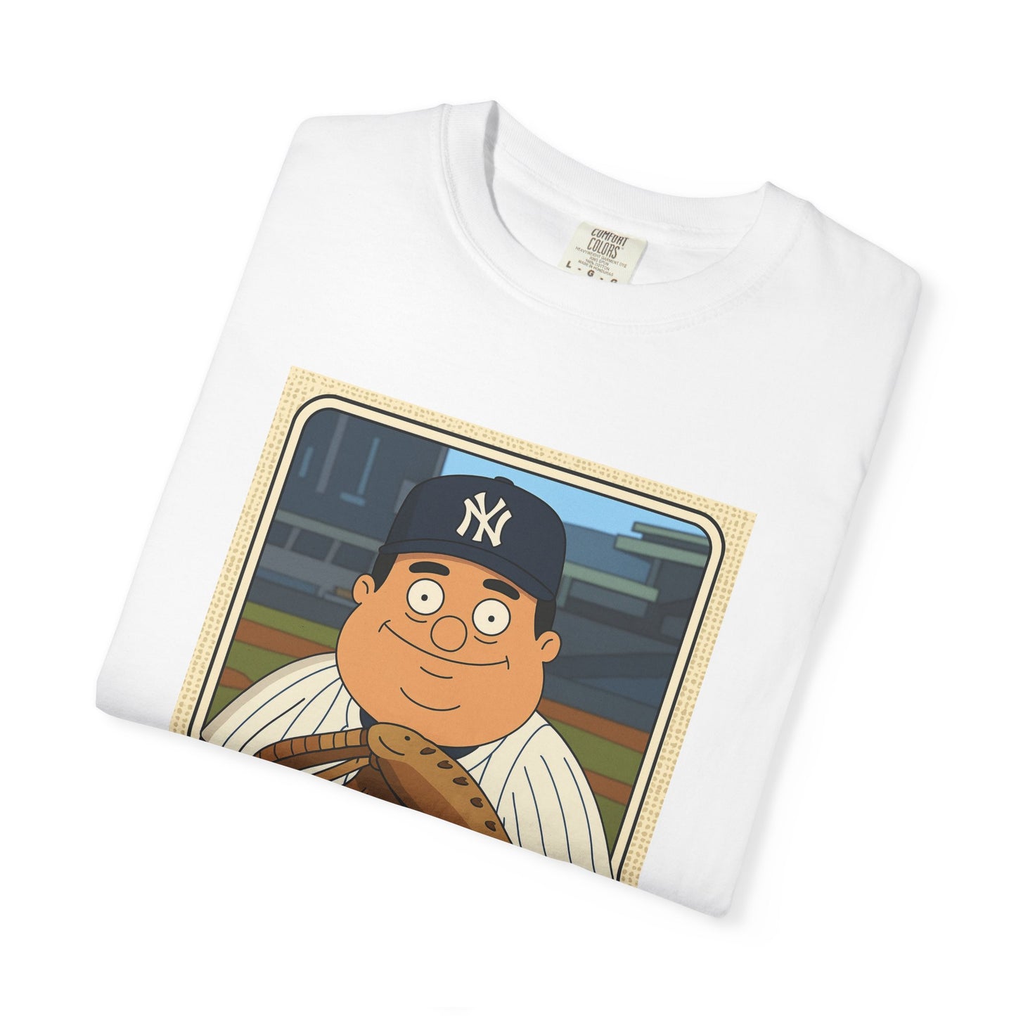 Vito Spatafore Baseball Card Tee — Sopranos Yankees Graphic T-Shirt