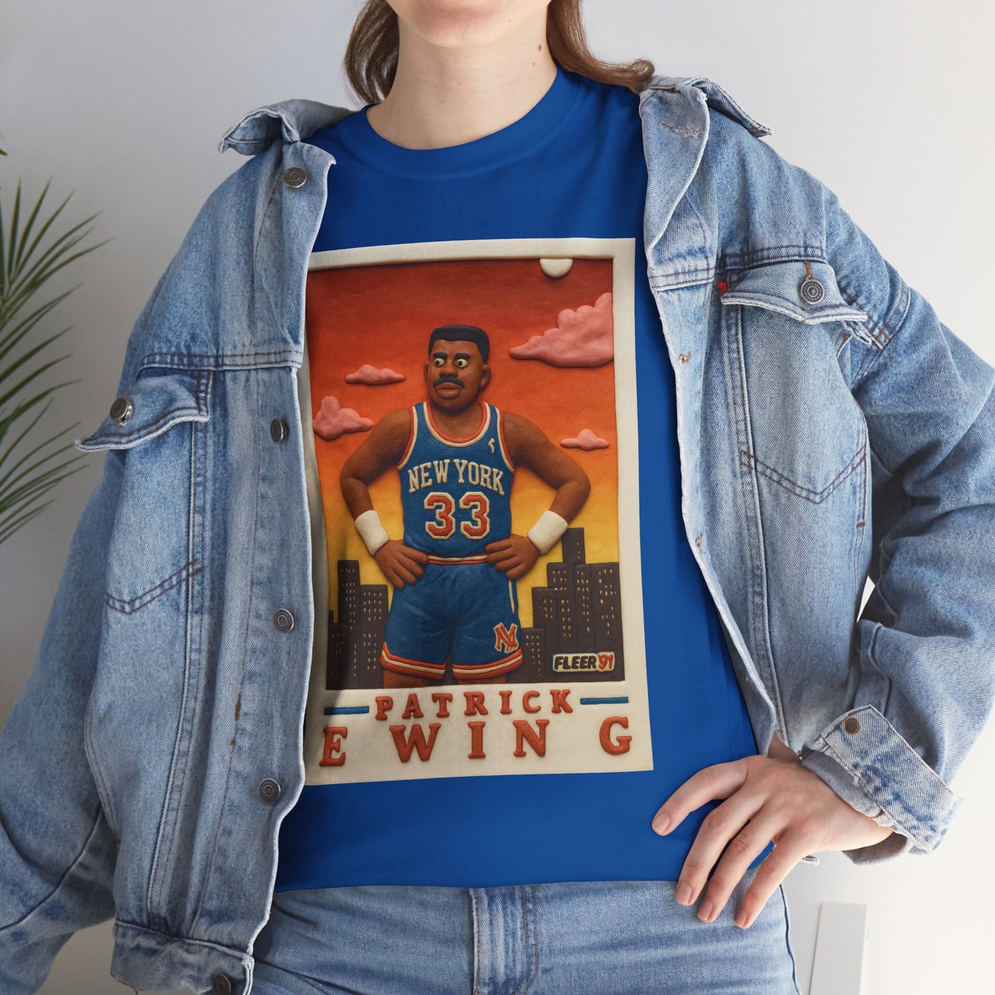 Patrick Ewing vintage clay card basketball T-Shirt