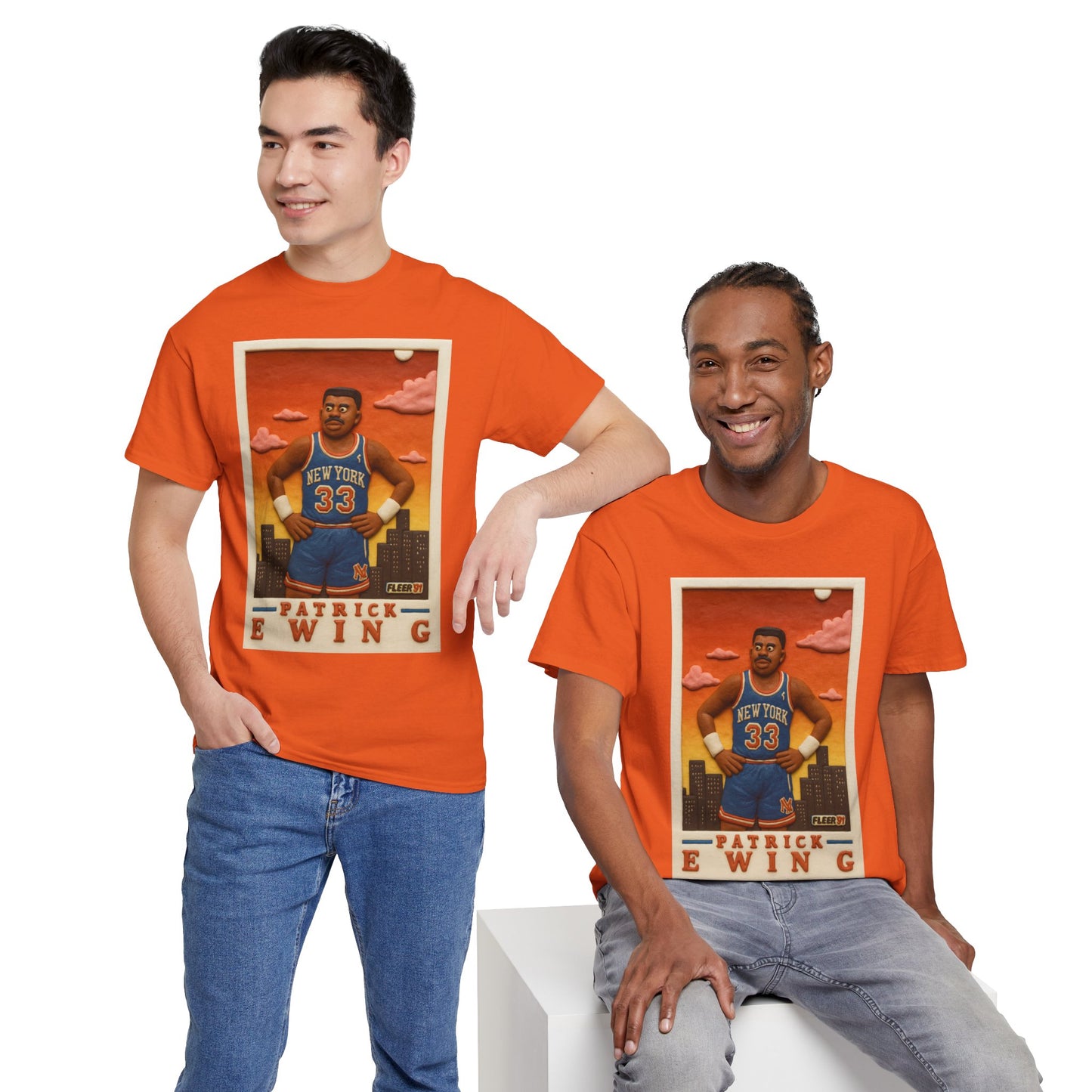Patrick Ewing vintage clay card basketball T-Shirt