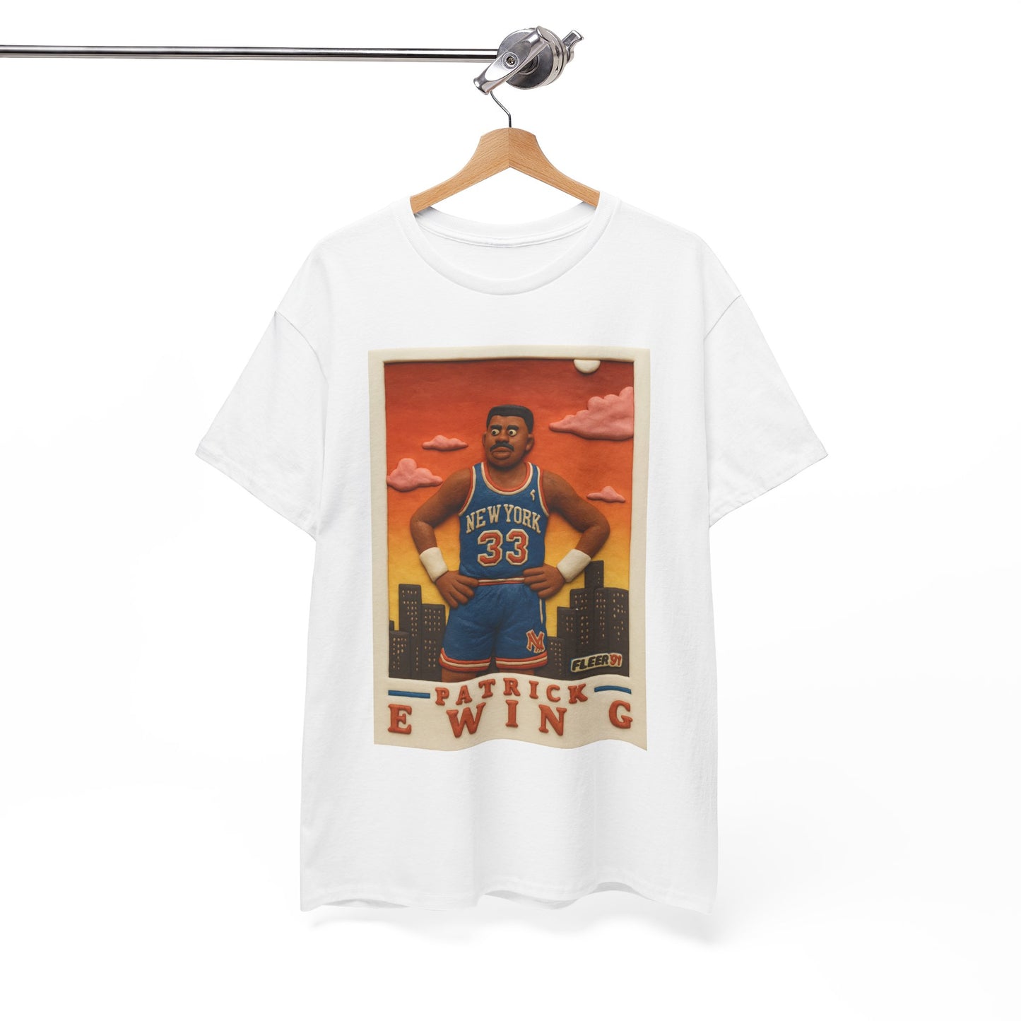 Patrick Ewing vintage clay card basketball T-Shirt