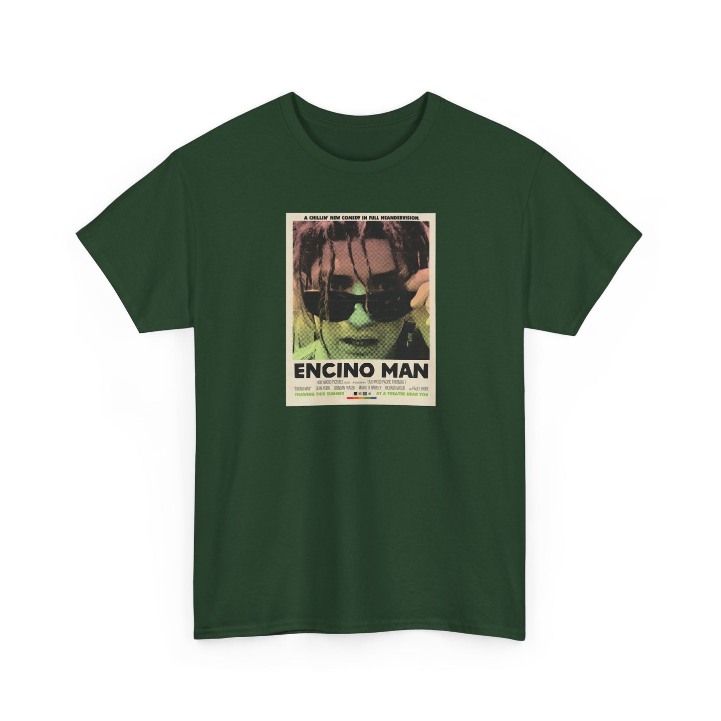 Encino Man Vintage Poster T‑Shirt — Retro Movie Graphic Tee