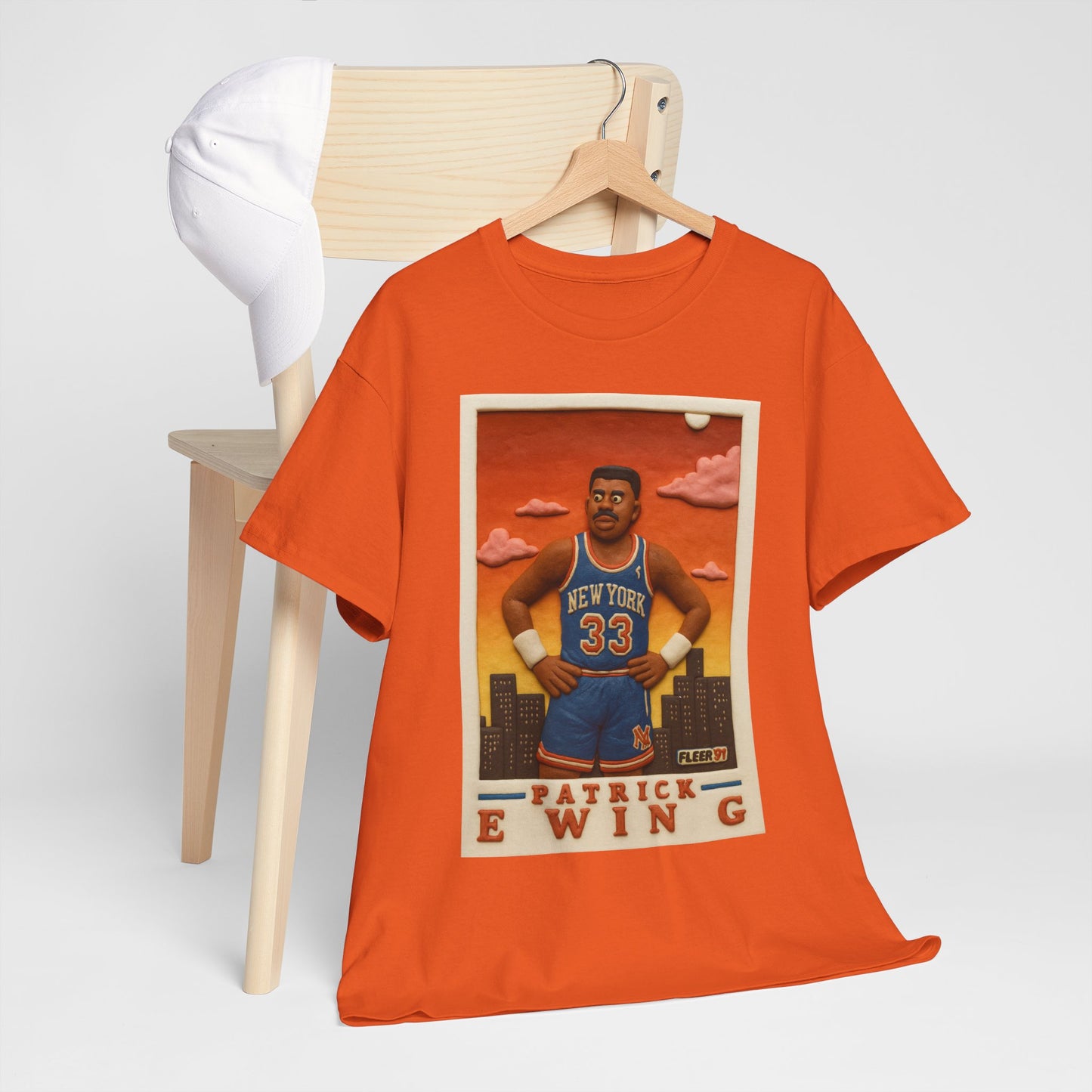 Patrick Ewing vintage clay card basketball T-Shirt