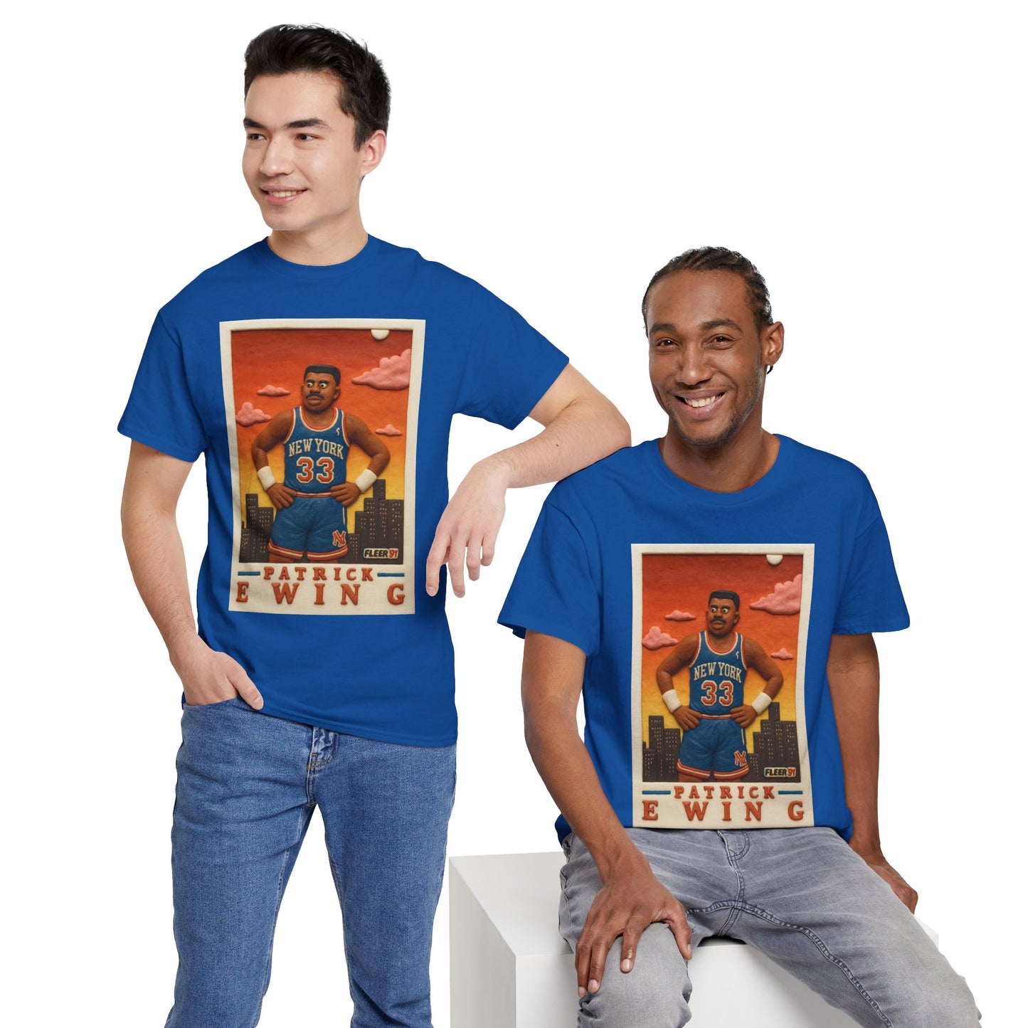 Patrick Ewing vintage clay card basketball T-Shirt
