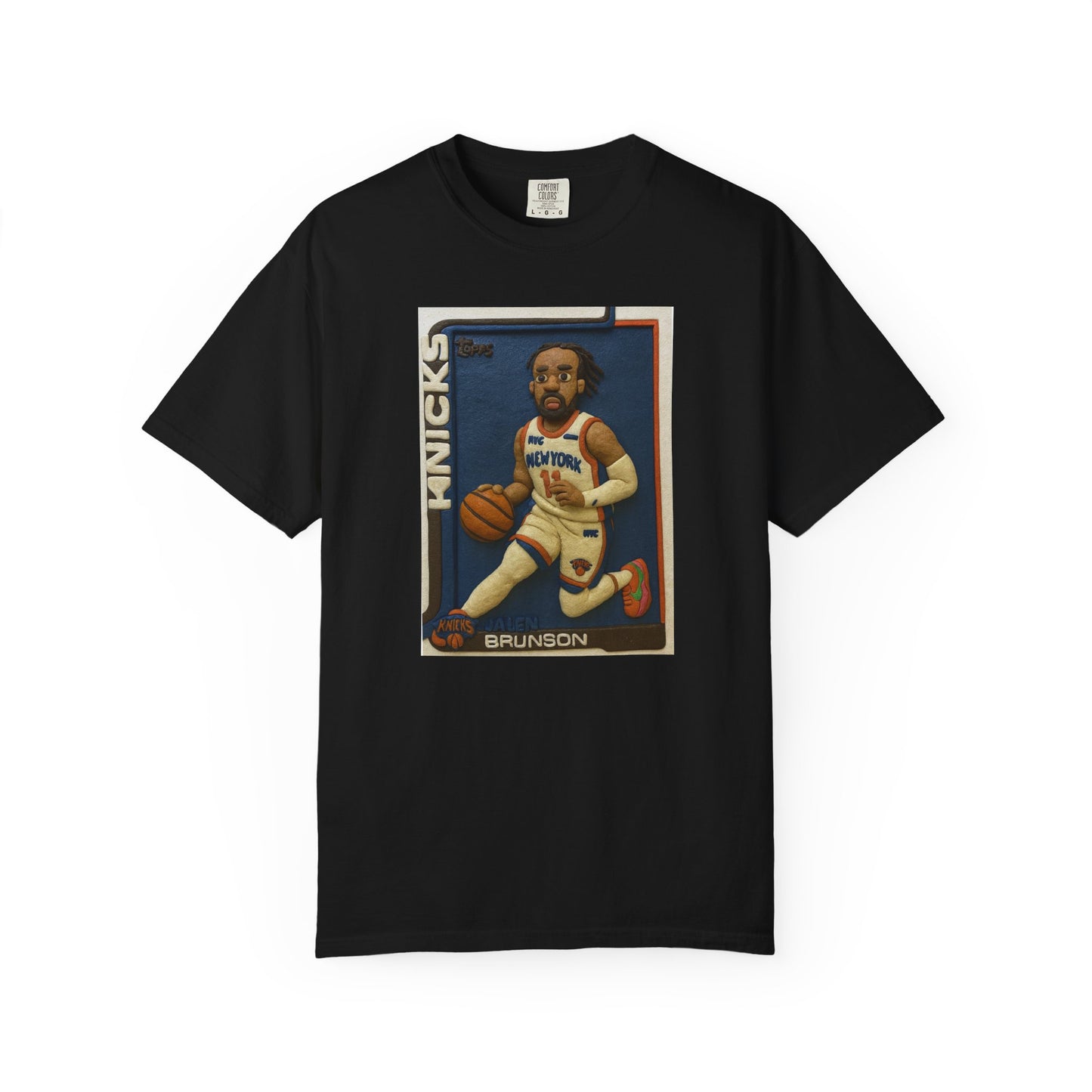 Knicks Brunson Clay Card T-Shirt