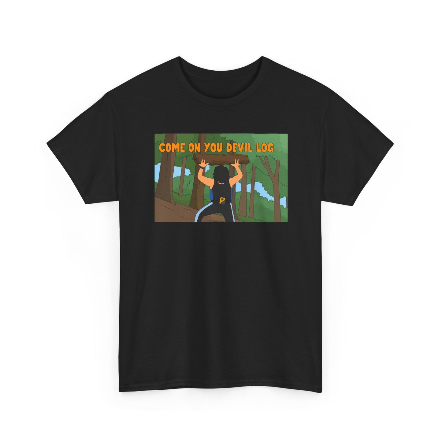 Tony Perkins 'Devil Log' Graphic Tee — Heavyweights Bob’s Burger Style