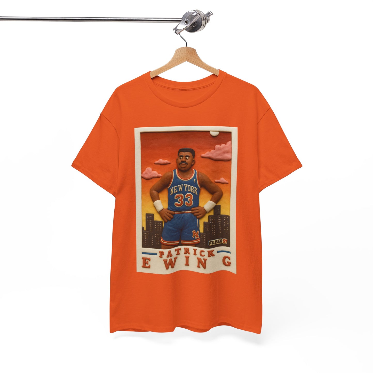 Patrick Ewing vintage clay card basketball T-Shirt