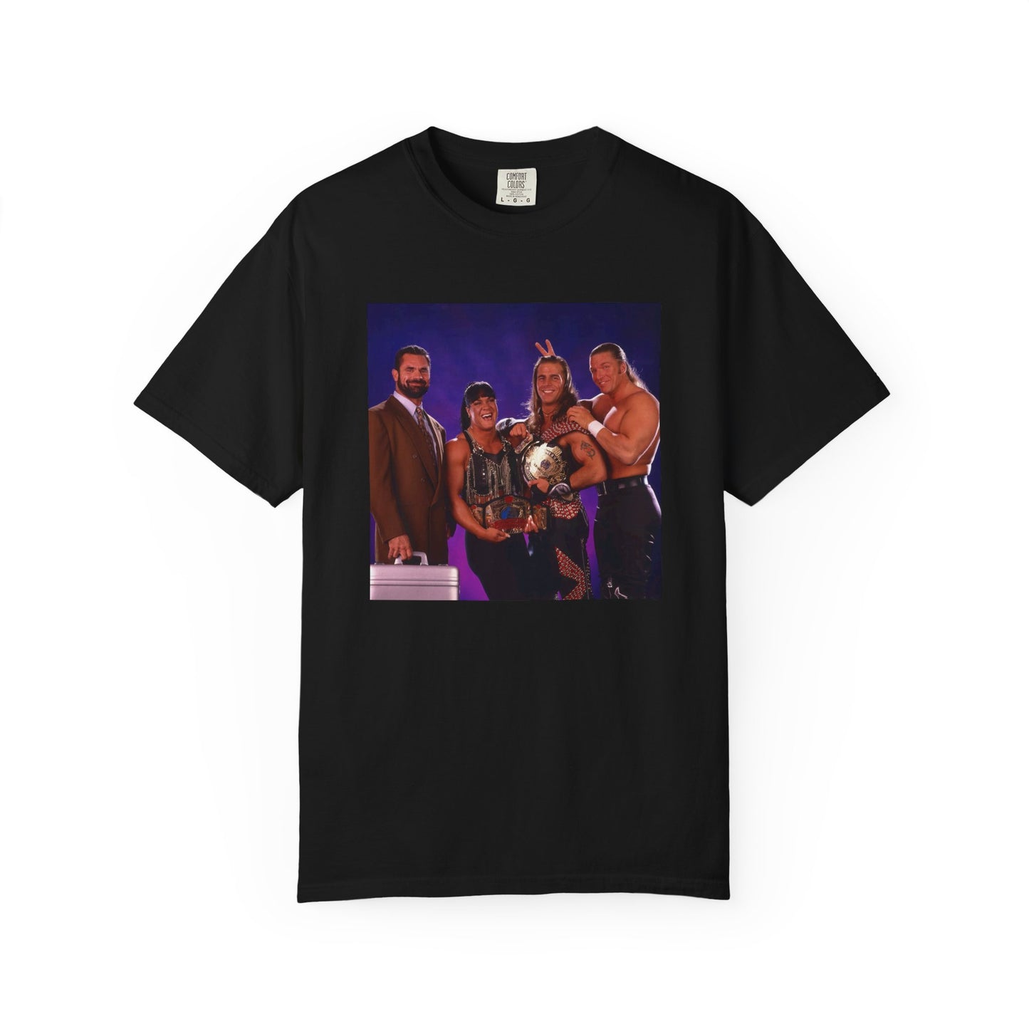 WWF OG DX Wrestling Tee — HHH, Shawn Michaels, Chyna, Rick Rude Tribute