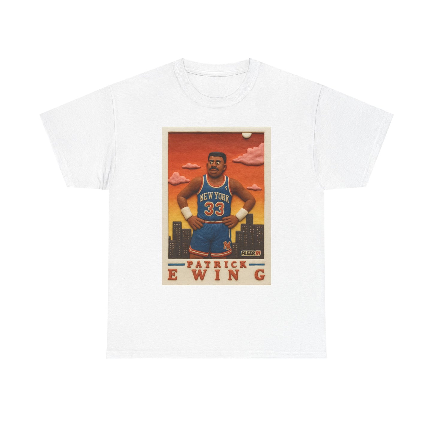 Patrick Ewing vintage clay card basketball T-Shirt